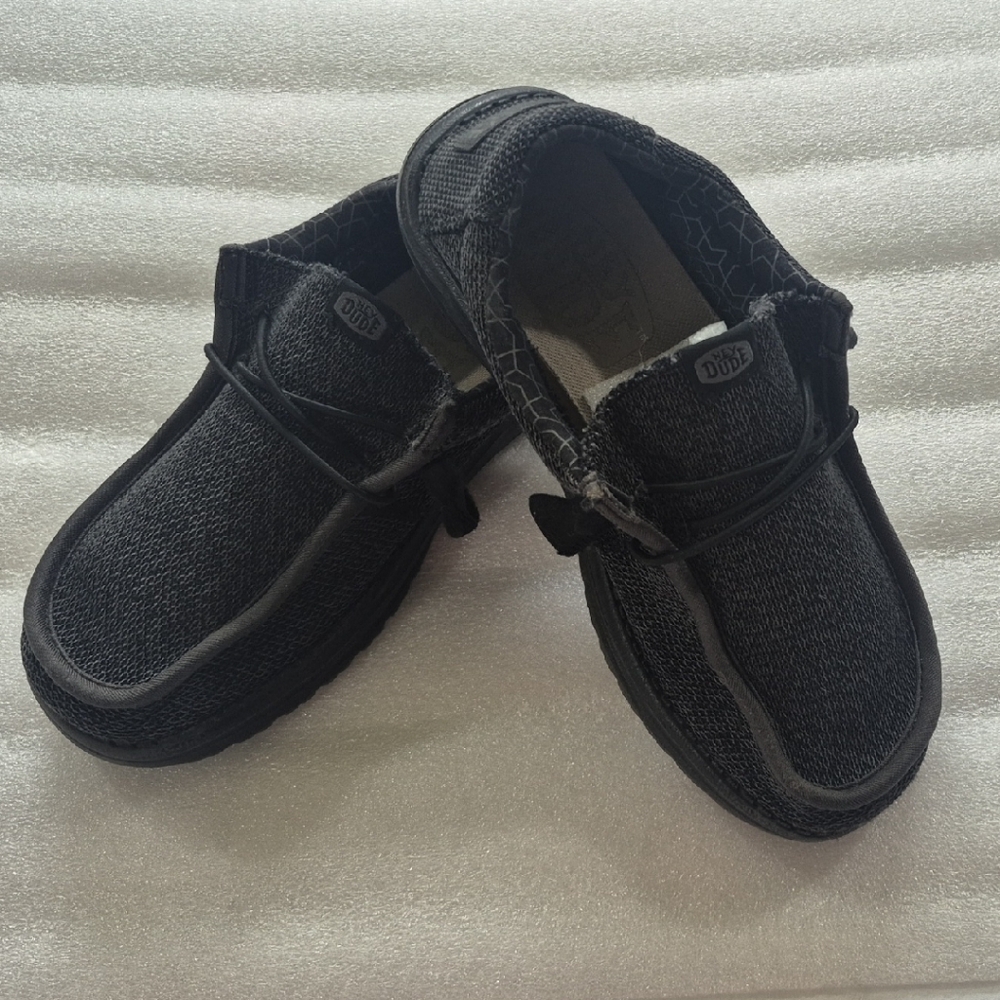 Hey Dude Charcoal Black Slip-On Shoes